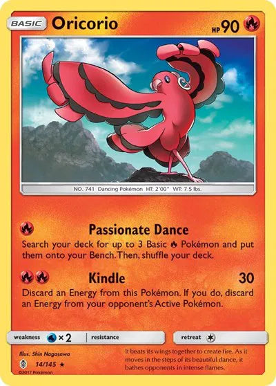14/145 Oricorio Reverse Holo - Guardians Rising