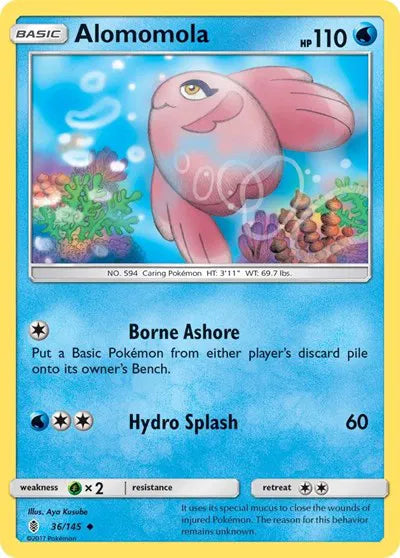 36/145 Alomomola Reverse Holo - Guardians Rising