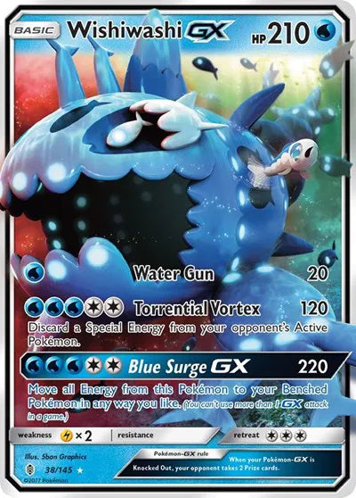 38/145 Wishiwashi GX - Guardians Rising