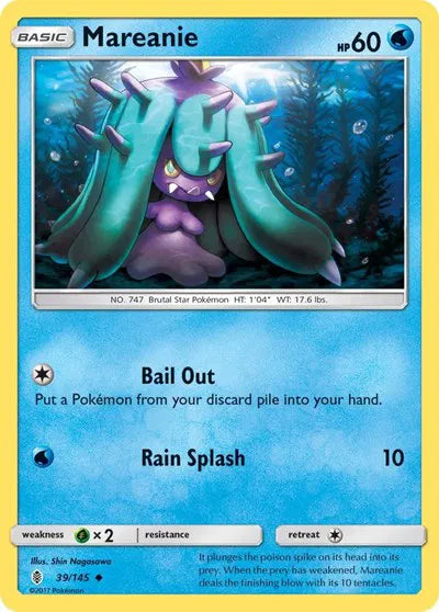 39/145 Mareanie Reverse Holo - Guardians Rising