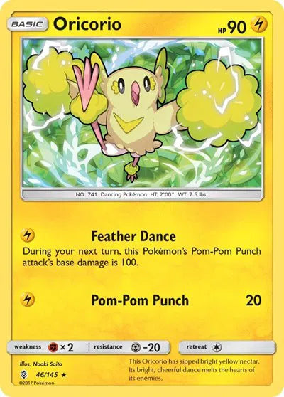 46/145 Oricorio Reverse Holo - Guardians Rising