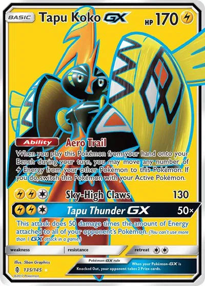 135/145 Tapu Koko GX - Guardians Rising