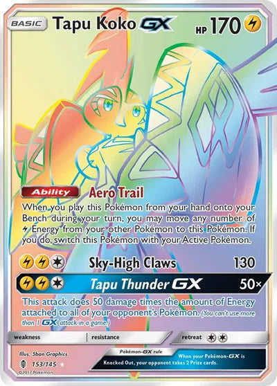 153/145 Tapu Koku GX - Guardians Rising