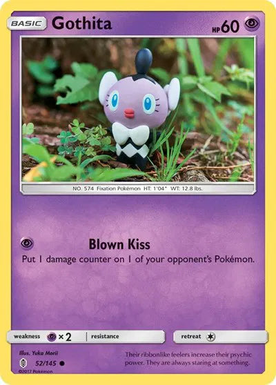 52/145 Gothita Reverse Holo - Guardians Rising