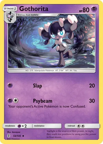 53/145 Gothorita Reverse Holo - Guardians Rising
