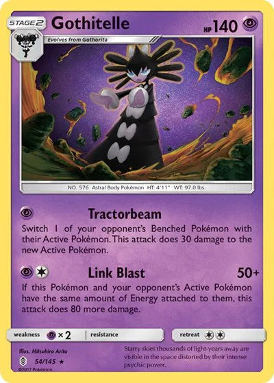 54/145 Gothitelle Reverse Holo - Guardians Rising