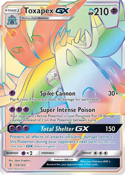 154/145 Toxapex GX - Guardians Rising