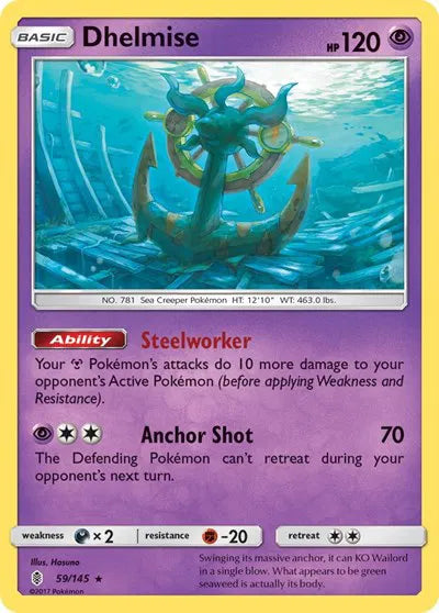 59/145 Dhelmise Reverse Holo - Guardians Rising