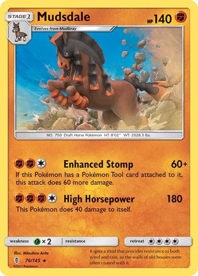 76/145 Mudsdale Holofoil - Guardians Rising