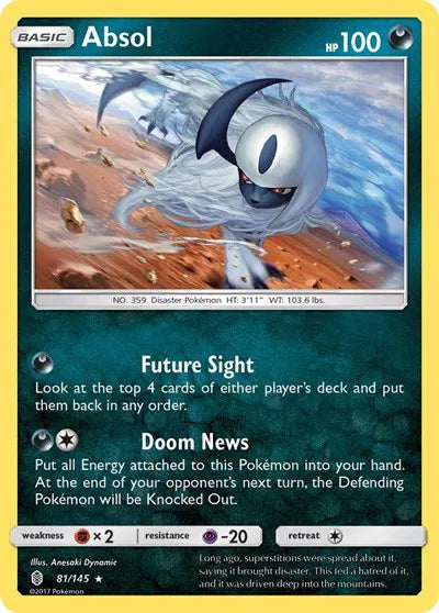 81/145 Absol Holofoil - Guardians Rising