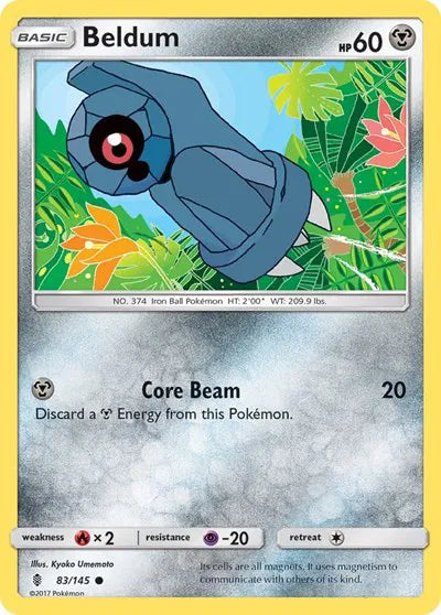 83/145 Beldum Reverse Holo - Guardians Rising