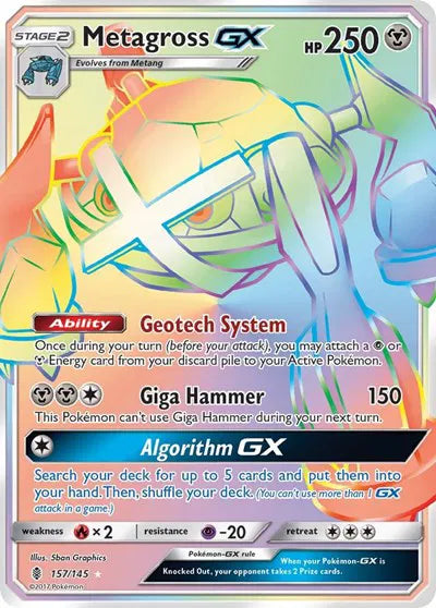 157/145 Metagross GX - Guardians Rising