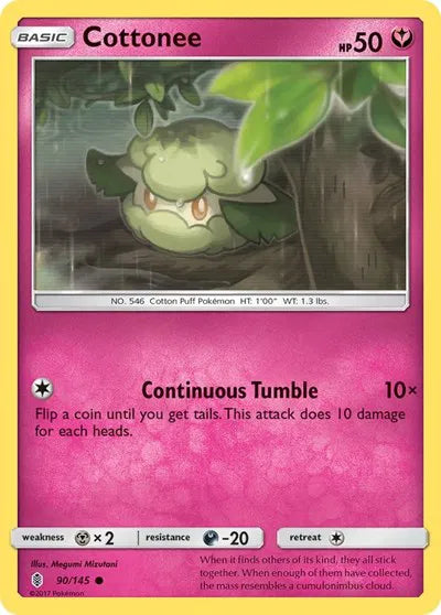 90/145 Cottonee Reverse Holo - Guardians Rising