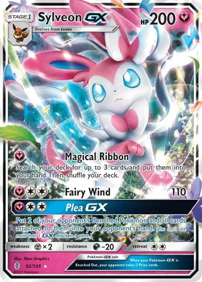 92/145 Sylveon GX - Guardians Rising