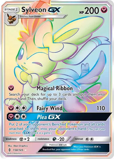 158/145 Sylveon GX - Guardians Rising