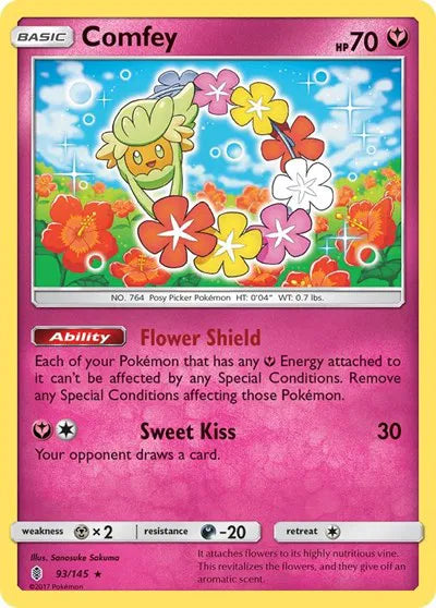 93/145 Comfey Holofoil - Guardians Rising