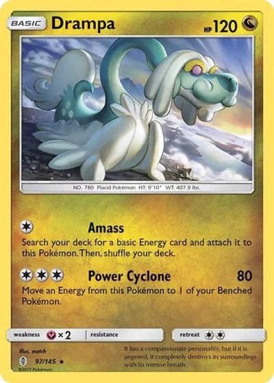 97/145 Drampa Holofoil - Guardians Rising