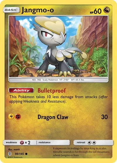 98/145 Jangmo Reverse Holo - Guardians Rising
