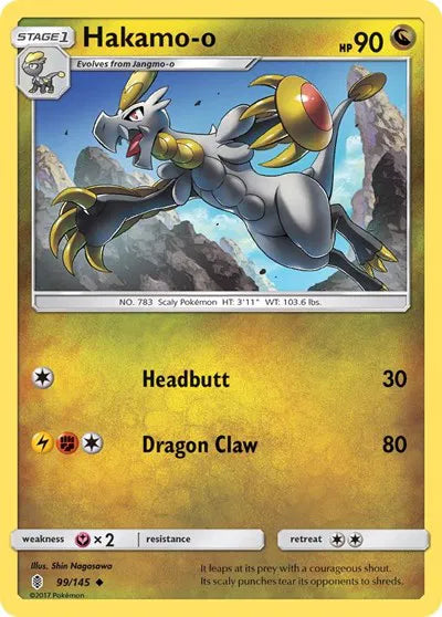 99/145 Hakamo-o Reverse Holo - Guardians Rising
