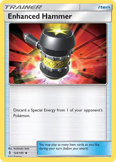 124/145 Enhanced Hammer Reverse Holo - Guardians Rising