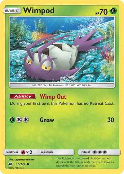 16/147 Wimpod Reverse Holo - Burning Shadows
