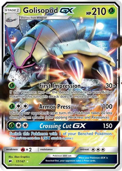 17/147 Golisopod GX - Burning Shadows
