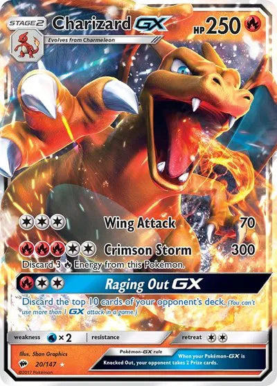 20/147 Charizard GX - Burning Shadows