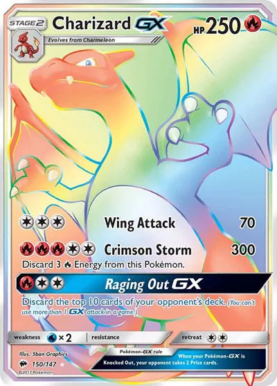 150/147 Charizard GX - Burning Shadows