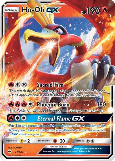 21/147 Ho-Oh GX - Burning Shadows