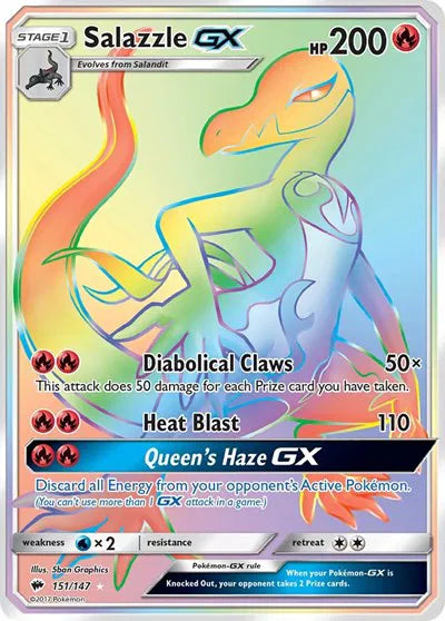 151/147 Salazzle GX - Burning Shadows