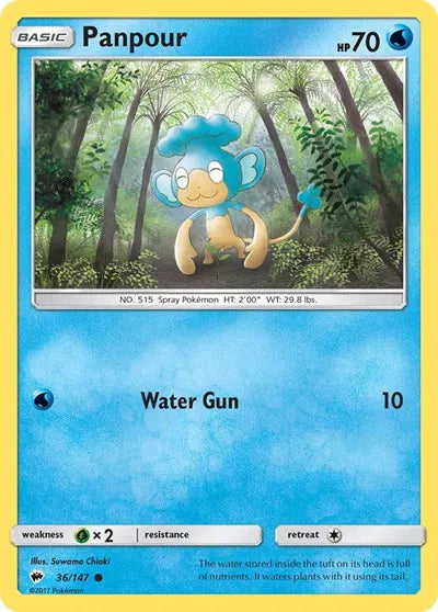 36/147 Panpour Reverse Holo - Burning Shadows