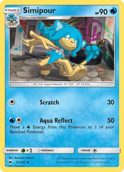 37/147 Simipour Reverse Holo - Burning Shadows