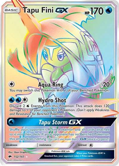 152/147 Tapu Fini GX - Burning Shadows