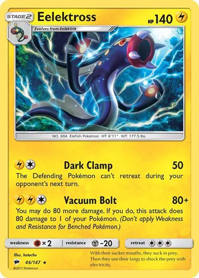 46/147 Eelektross Reverse Holo - Burning Shadows