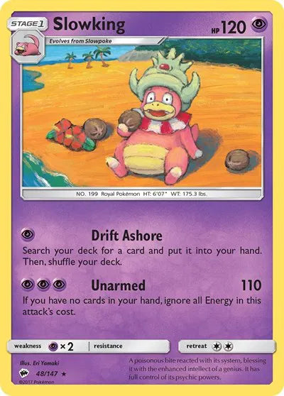 48/147 Slowking Reverse Holo - Burning Shadows