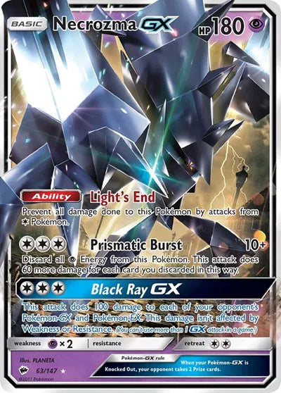 63/147 Necrozma GX - Burning Shadows