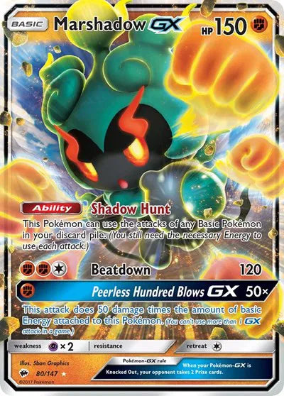 80/147 Marshadow GX - Burning Shadows