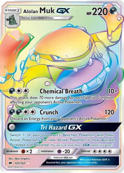 157/147 Alolan Muk GX - Burning Shadows