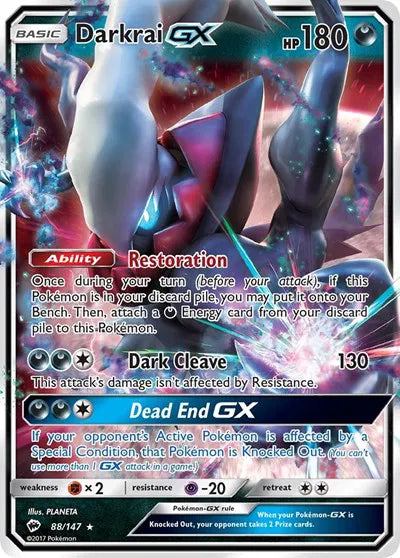 88/147 Darkrai GX - Burning Shadows