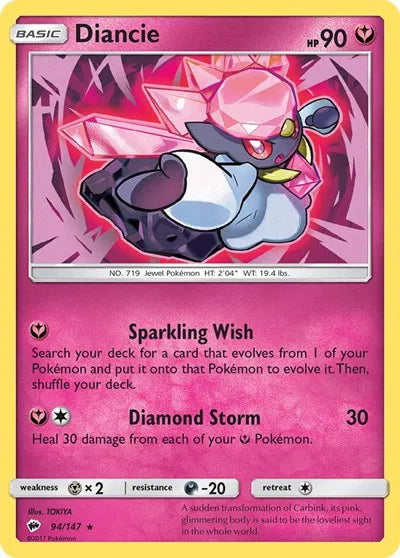 94/147 Diancie Holofoil - Burning Shadows