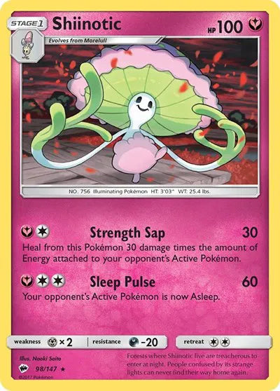 98/147 Shiinotic Reverse Holo - Burning Shadows