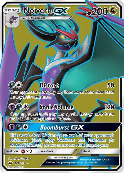 141/147 Noivern GX - Burning Shadows