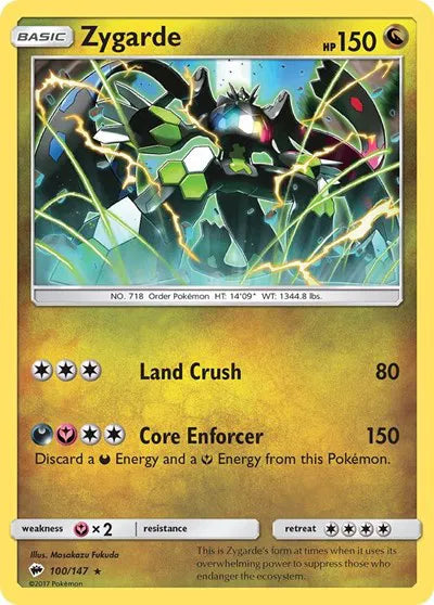 100/147 Zygarde Holofoil