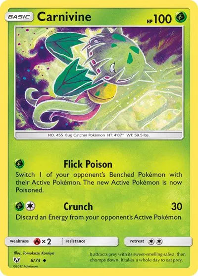 6/73 Carnivine Reverse Holo