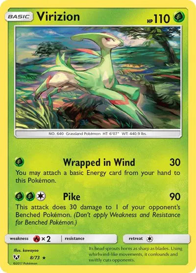 8/73 Virizion Reverse Holo