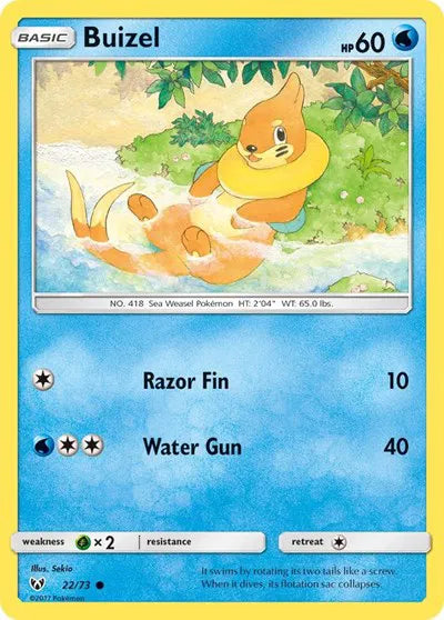 22/73 Buizel Reverse Holo