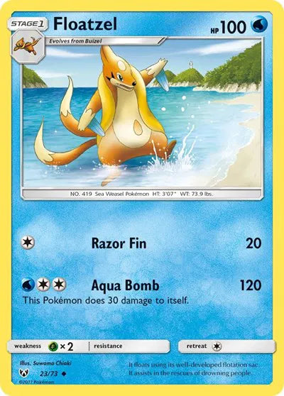 23/73 Floatzel Reverse Holo