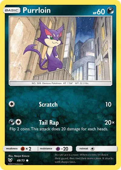 48/73 Purrloin Reverse Holo