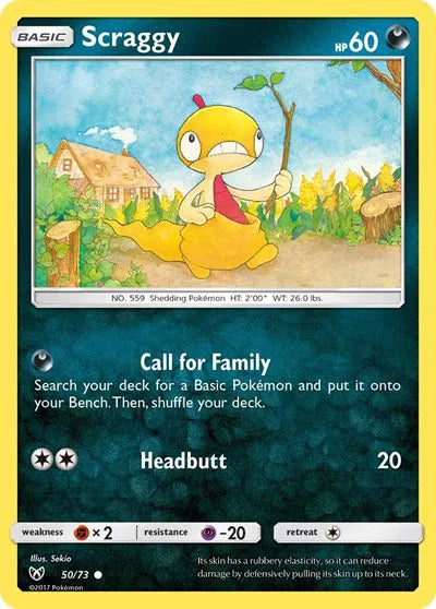 50/73 Scraggy Reverse Holo