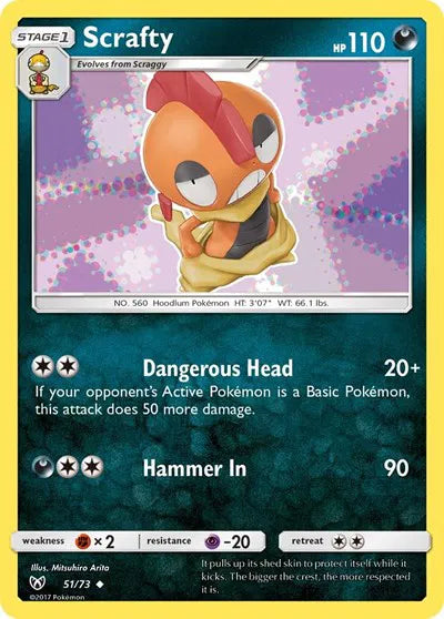 51/73 Scrafty Reverse Holo